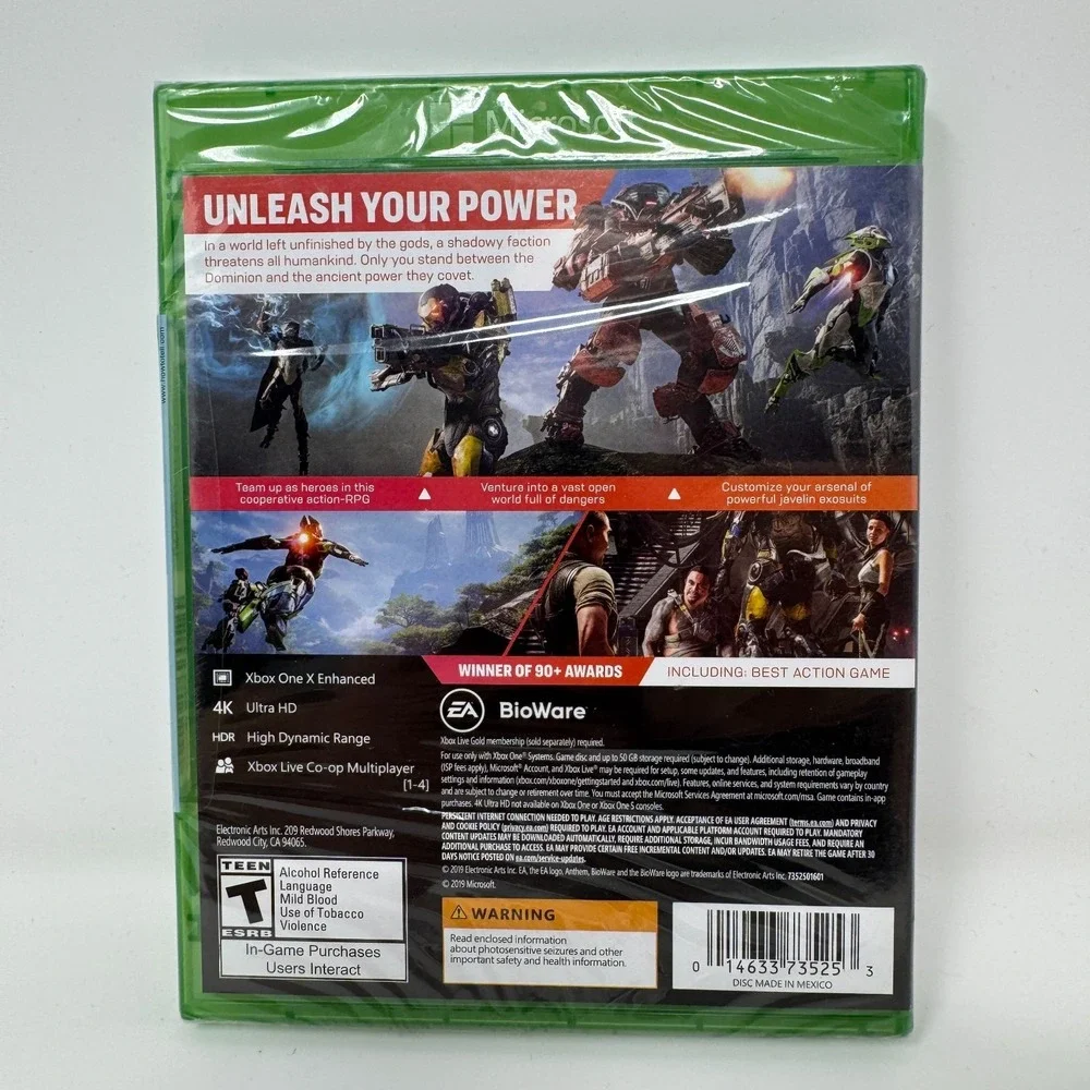Brand New Sealed Anthem Microsoft Xbox One by BioWare